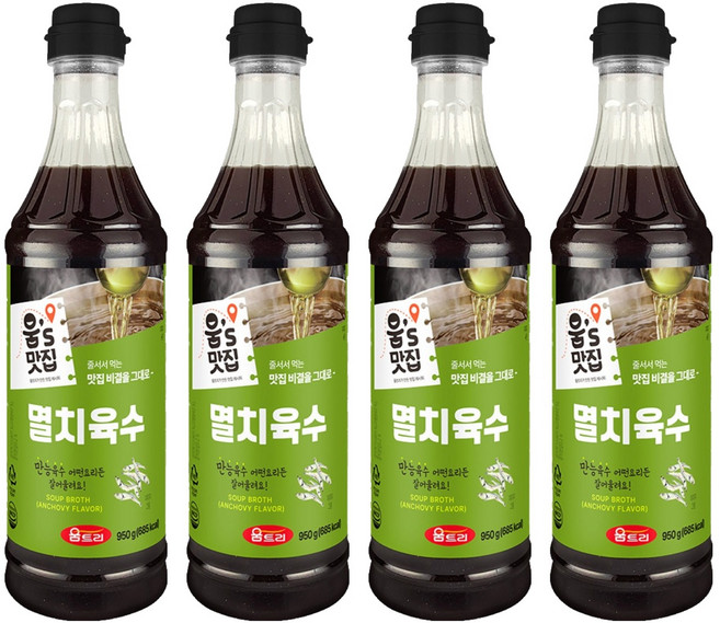 움트리 멸치육수, 950g, 4개