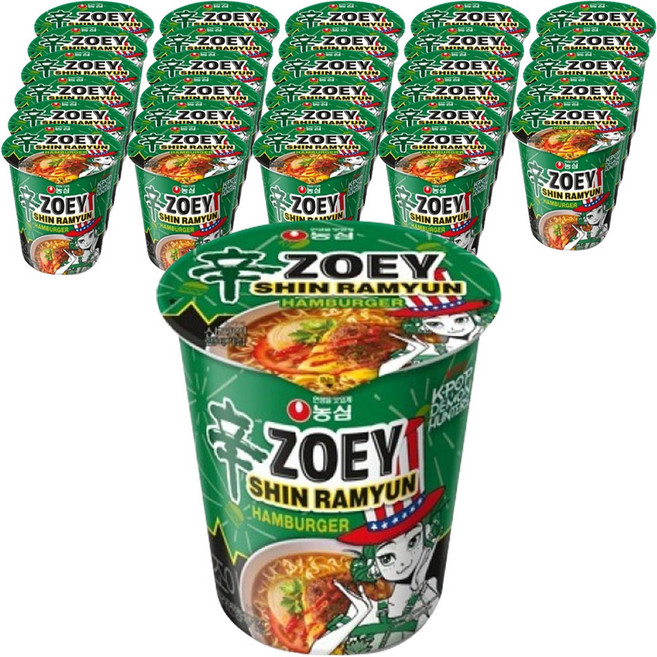 신라면 햄버거 컵 65g, 60개