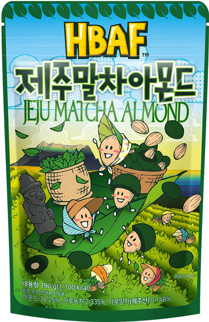 바프 제주말차 아몬드, 190g, 1개