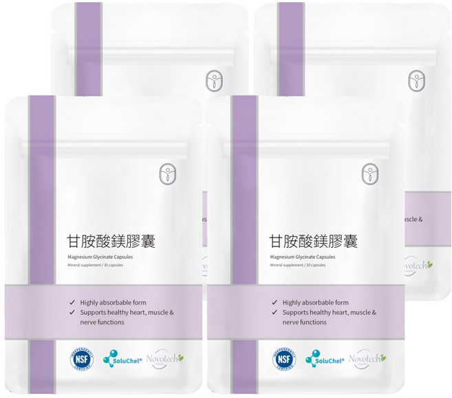 De Chuang 德創生技 甘胺酸鎂膠囊, 30顆, 4包