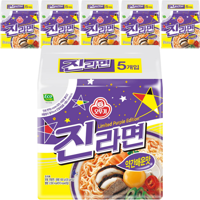 오뚜기 진라면 약간매운맛 120g, 30개