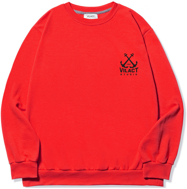 빌락트 남성용 빅사이즈 1987 닻 맨투맨