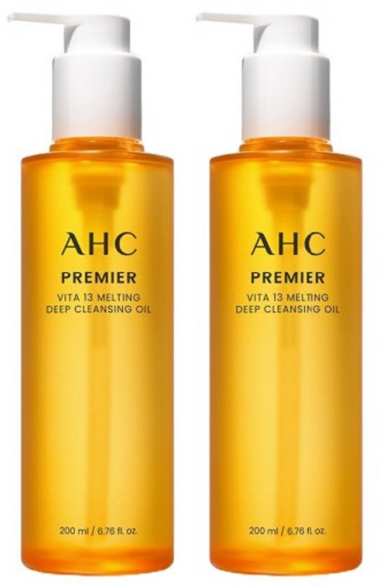AHC 프리미어 비타 13 멜팅 딥 클렌징 오일, 200ml, 2개
