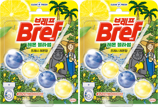 브레프 파워액티브 레몬 블라썸, 50g, 2개