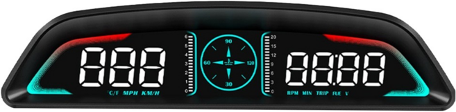 領先者 B3 OBD2 多功能 HUD汽車抬頭顯示器, 1個