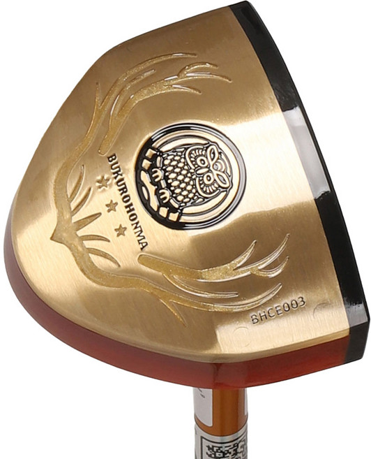 부쿠로혼마 우드 3스타 파크골프채 CE03 왼손용 골드 850mm B4FUCE03, R, 90도