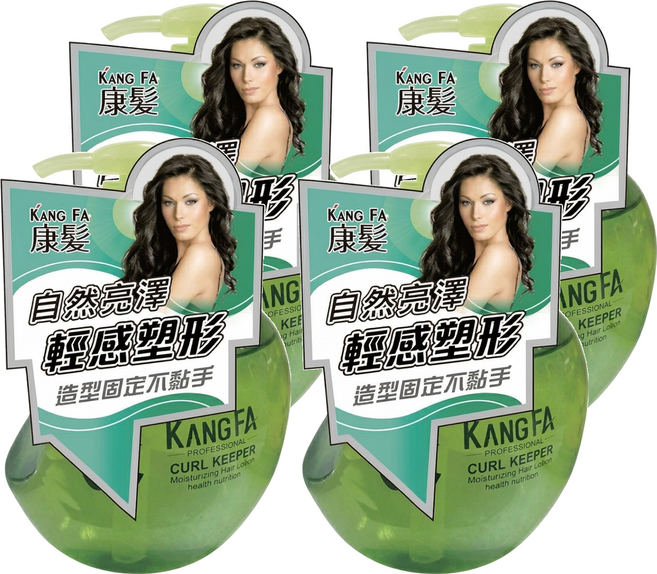 KANG FA 康髮 奇異繽紛水漾保濕雕 茵草綠 黏, 260ml, 4瓶