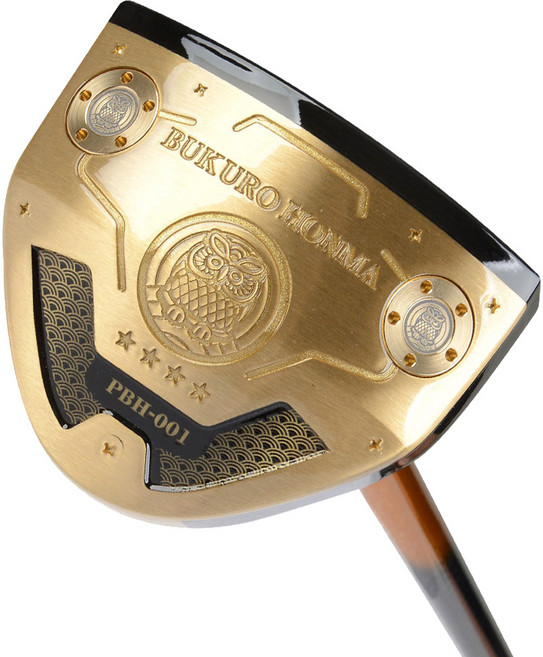 부쿠로혼마 우드 파크 골프채 85cm + 교체용 무게추 세트 블랙 PBH-001, 3도