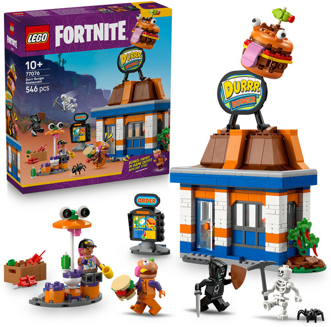 LEGO 樂高 要塞英雄 杜爾漢堡餐廳 Durrr Burger Restaurant 77076, 1盒