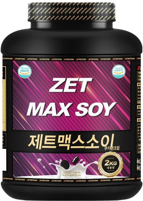 제트리션 제트맥스소이 쿠키앤크림, 1개, 2kg - 쿠팡