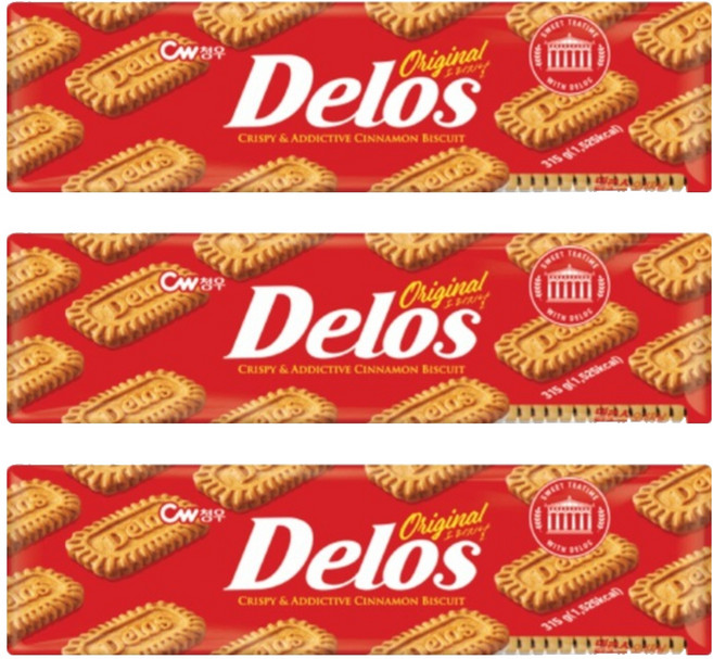 청우식품 델로스 오리지날 커피쿠키, 315g, 3개