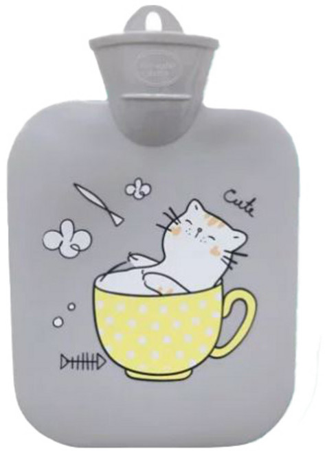 Kinyo 冷暖兩用水袋貓咪 WB-9019, 1個