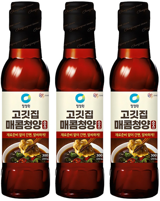 청정원 고깃집 매콤청양소스, 300g, 3개
