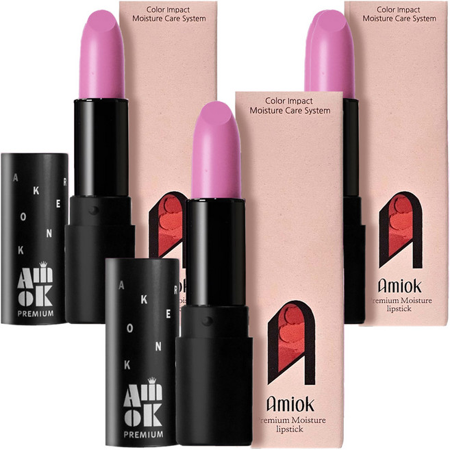 아미옥 프리미엄 립스틱, 3개, M505아이리스