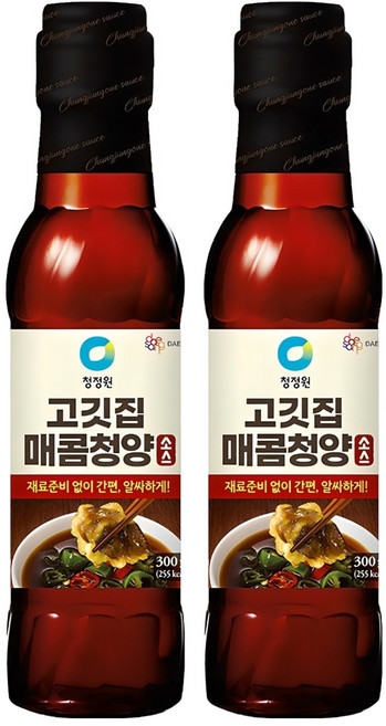 청정원 고깃집 매콤청양소스, 300g, 2개