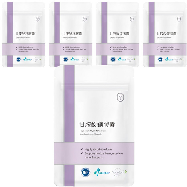 De Chuang 德創生技 甘胺酸鎂膠囊, 30顆, 5包