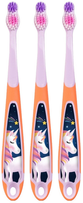 조르단 스텝 3단계 어린이 칫솔, 랜덤발송, 1개입, 3개