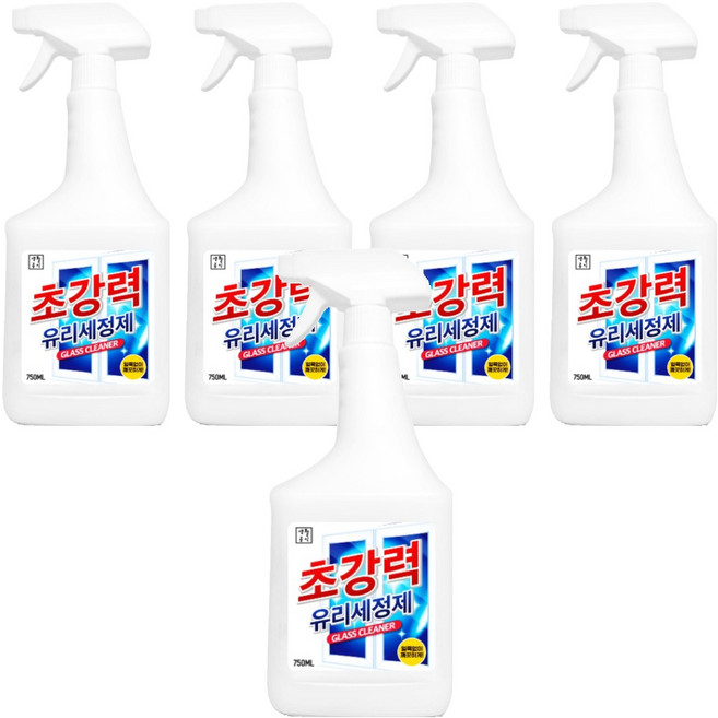 생활공식 초강력 유리 세정제, 750ml, 5개