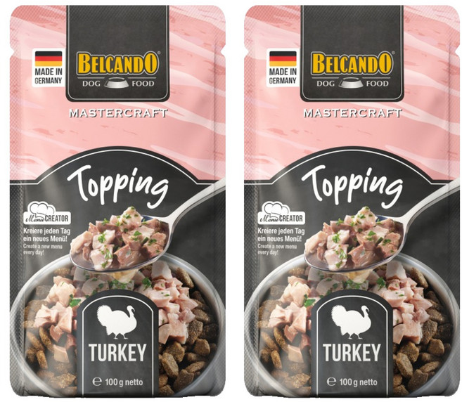 벨칸도 강아지 마스터크래프트 토핑 간식, 100g, 2개, 칠면조
