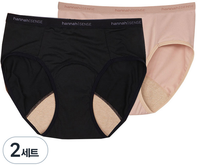 한나센스 미디데일리 생리팬티 2종 세트, 2세트