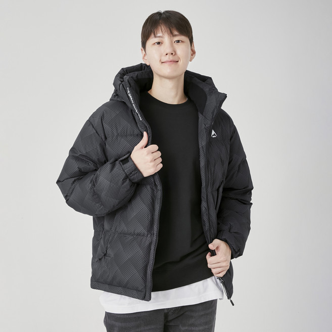 네파 남녀공용 에어그램 TM 플러스 프린트 다운 패딩 점퍼 7IF2087