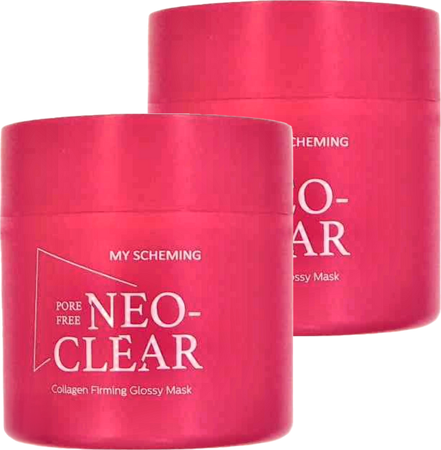 MY SCHEMING 我的心機 彈力水光膠原緊緻撕拉面膜 Collagen Firming Glossy Mask 125g, 1罐, 2罐