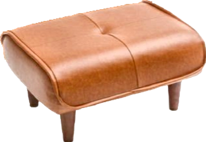 CELLUTANE A281 獨立筒沙發凳 客廳家具 舒適腳踏, PVC 咖啡色, 1個