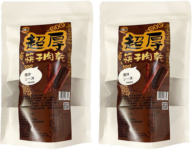 太禓食品 超厚筷子真空肉乾, 160g, 2包