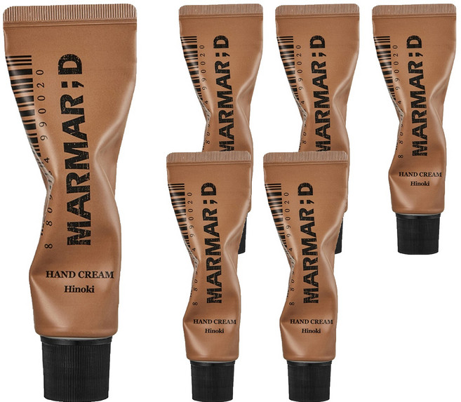 마르마르디 핸드크림 히노끼향, 50ml, 6개