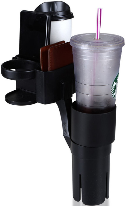 까미나르 차량용 멀티컵홀더+텀블러 홀더, 1개, 블랙