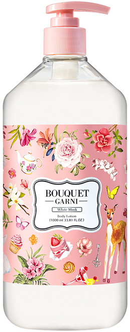 부케가르니 프레그런스드 바디로션 화이트머스크향, 1L, 1개