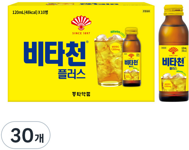 동화약품 비타천플러스, 120ml, 30개