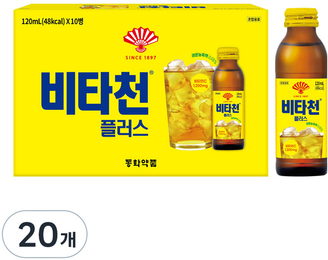 동화약품 비타천플러스, 120ml, 20개