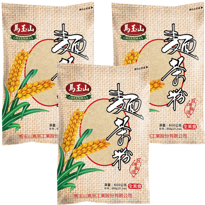馬玉山 麵茶粉 原料純正 獨特製法 即沖即飲, 600g, 3包