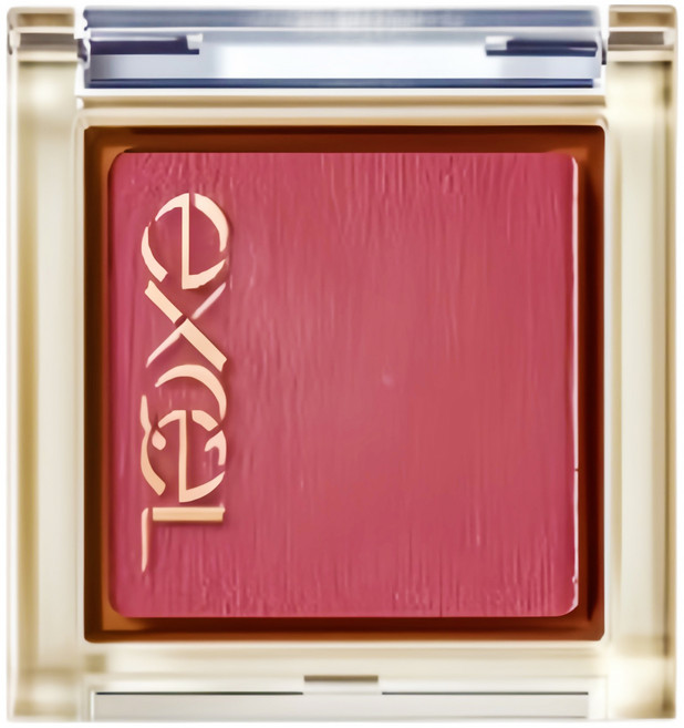 日本 excel 藝采單色眼影 1.2g, #R04都會酒紅, 1個