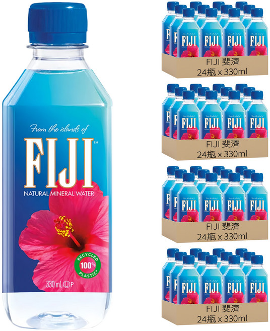 FIJI 斐濟 天然礦泉水, 330ml, 96瓶
