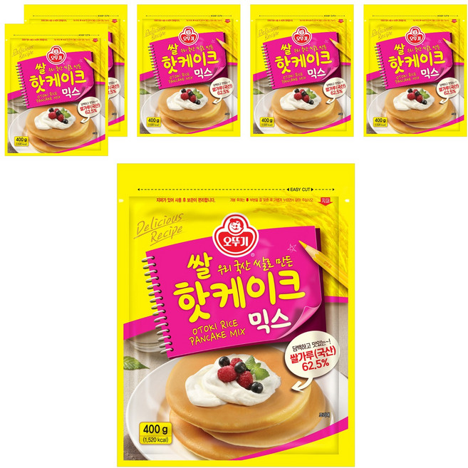 오뚜기 쌀핫케이크 믹스, 400g, 6개