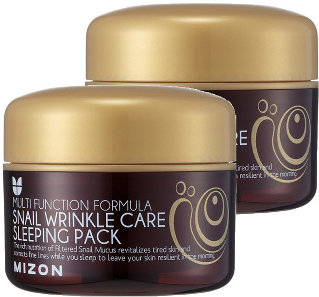 MIZON 蝸牛緊緻補水晚安面膜, 76g, 2個