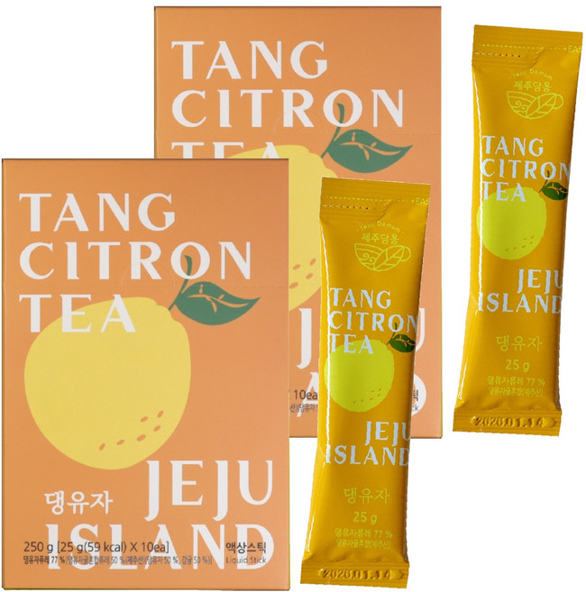 제주담움 댕유자 스틱, 25g, 10개입, 2개