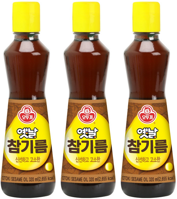 오뚜기옛날 참기름, 320ml, 3개