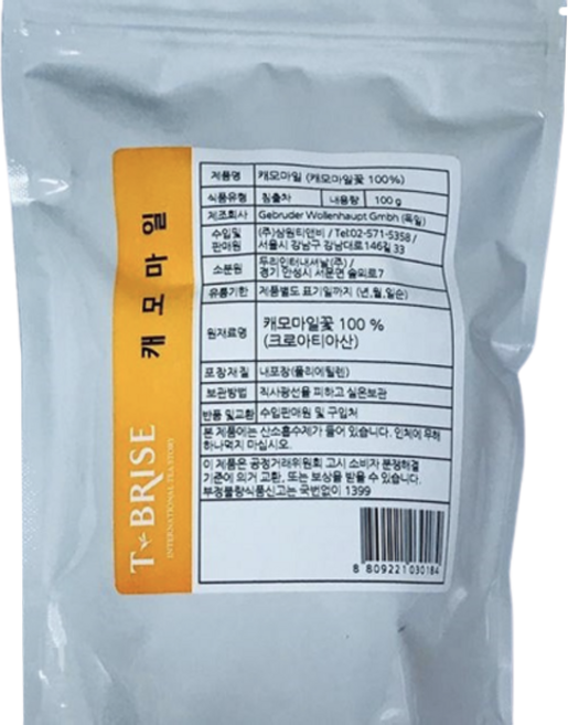BRISE 캐모마일 잎차, 100g, 1개입, 1개