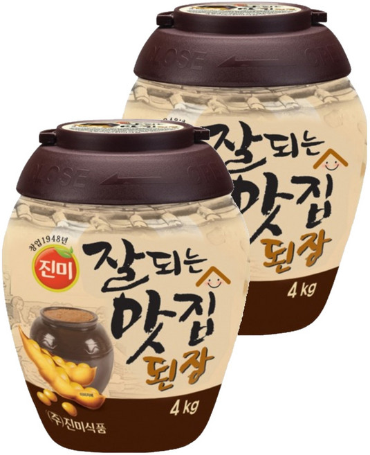 진미 잘되는 맛집 된장, 4kg, 2개