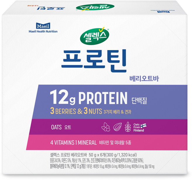 Selex 高蛋白能量棒 莓果堅果口味, 300g, 1盒