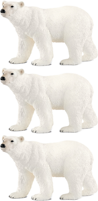 슐라이히 북극곰 피규어 SL14800, 3개