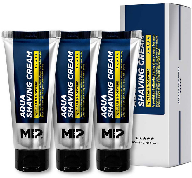 미프 아쿠아 쉐이빙 크림, 80ml, 3개