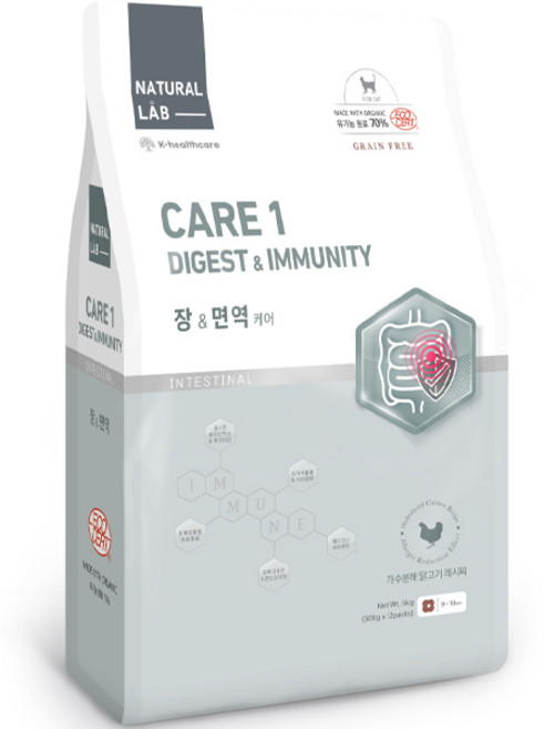 네츄럴랩 고양이 케어 유기농 기능성 사료, 장건강/유산균, 6kg, 1개