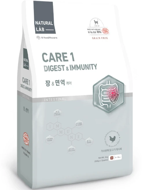 네츄럴랩 고양이 케어 유기농 기능성 사료, 장건강/유산균, 6kg, 1개 - 쿠팡