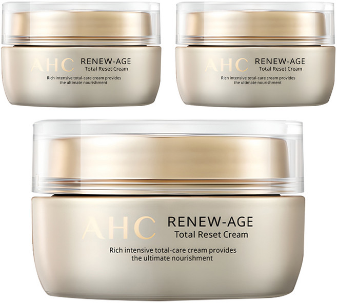 AHC 리뉴에이지 토탈 리셋 크림, 50ml, 3개