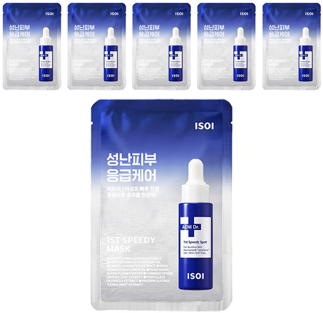 아이소이 아크니 닥터 1st 스피디 마스크 20ml, 1개입, 6개