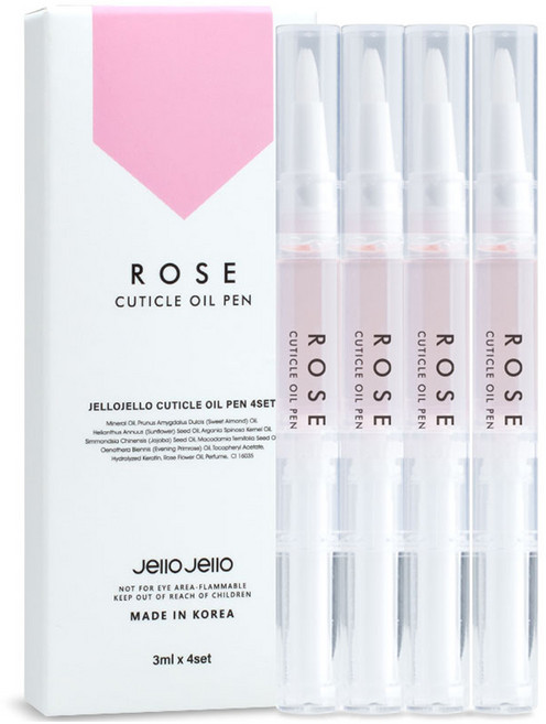 젤로젤로 큐티클 오일펜 로즈, 4개, 3ml